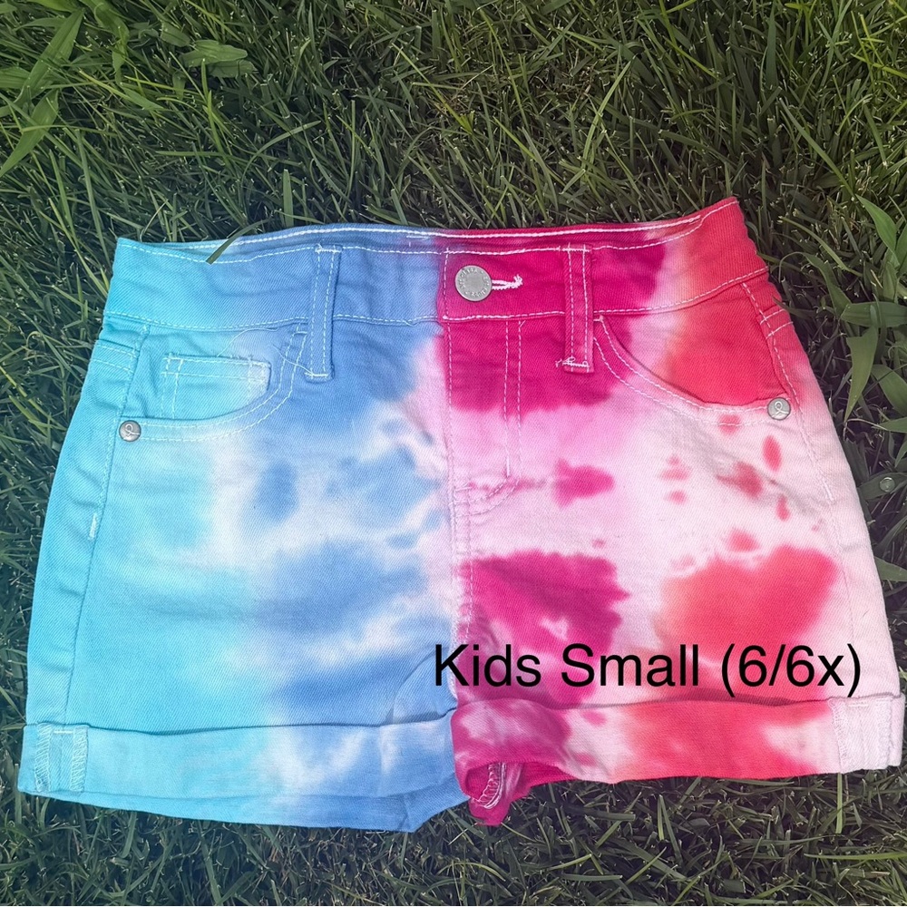 Wild Fable Kids Tie-Dye Shorts - Blue and Red